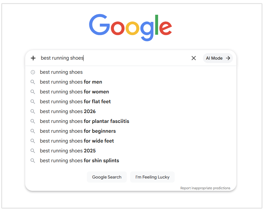 Google自動補完